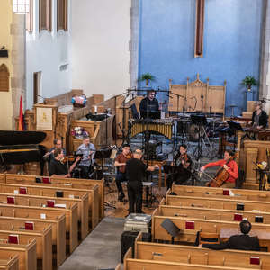 
Contemporary music album recording with members of the Toronto and Montreal Symphonies (photo by Dahlia Katz)
