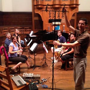 Canadian Brass Recording session