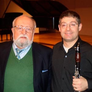 With famed Polish composer Krzysztof Penderecki