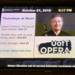 Bass Clarinet recital at UofT, October 2019