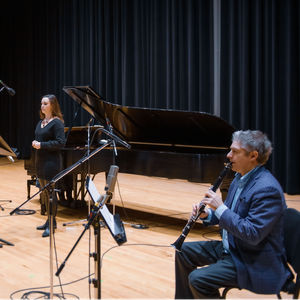 Recording sessions for composer Paris Sabet. Photo by Bo Huang