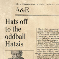 Hats off to the Oddball Hatzis