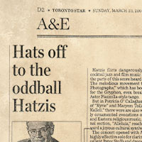 Hats off to the Oddball Hatzis