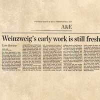 Weinzweig's early work is still fresh